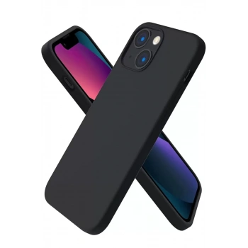 Apple iPhone 13 Mini Uyumlu Kılıf First Silikon - Siyah