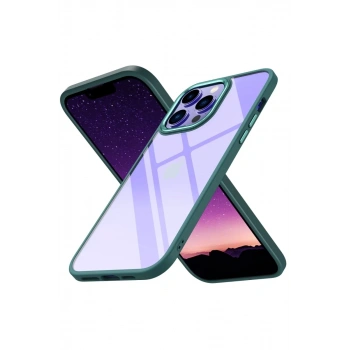 Apple iPhone 13 Pro Max Kılıf Power Silikon - Koyu Yeşil