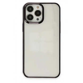 Apple iPhone 13 Pro Max Uyumlu Kılıf Element Silikon - Siyah