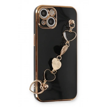 Apple iPhone 14 Plus Uyumlu Kılıf Esila Silikon - Siyah