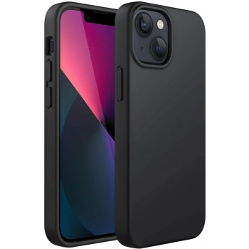 Apple iPhone 14 Plus Uyumlu Kılıf First Silikon - Siyah