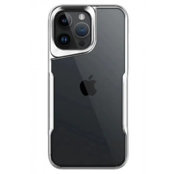 Apple iPhone 14 Pro Max Uyumlu Kılıf Boyi Silikon Kapak - Gümüş