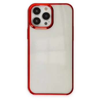 Apple iPhone 14 Pro Max Uyumlu Kılıf Element Silikon - Kırmızı