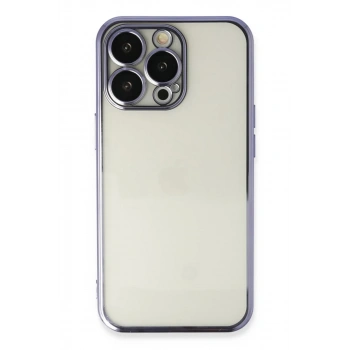 Apple iPhone 14 Pro Max Uyumlu Kılıf Lensli Silikon - Mor