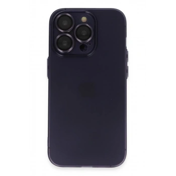 Apple iPhone 14 Pro Max Uyumlu Kılıf Luko Lens Silikon - Siyah