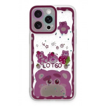 Apple iPhone 14 Pro Max Uyumlu Kılıf Sweet Desenli Silikon Kapak - Pembe