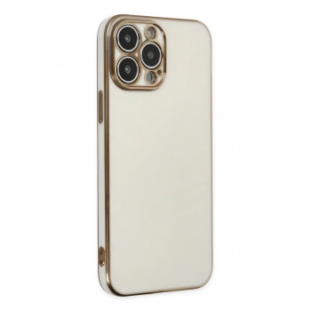 Apple iPhone 14 Pro Max Uyumlu Kılıf Volet Silikon - Beyaz