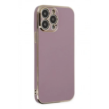 Apple iPhone 14 Pro Max Uyumlu Kılıf Volet Silikon - Mor