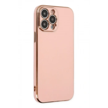 Apple iPhone 14 Pro Max Uyumlu Kılıf Volet Silikon - Pembe