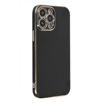 Apple iPhone 14 Pro Max Uyumlu Kılıf Volet Silikon - Siyah