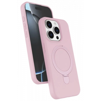 Apple iPhone 14 Pro Max Uyumlu Regal Magsafe Standlı Kapak - Açık Pembe