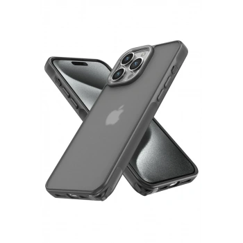 Apple iPhone 14 Pro Uyumlu Kılıf Elegant Kapak - Titan Gri