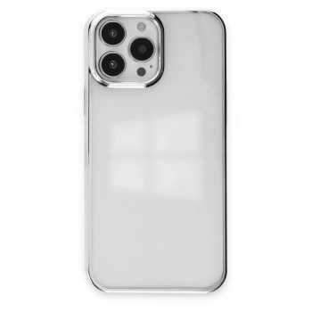 Apple iPhone 14 Pro Uyumlu Kılıf Element Silikon - Gümüş