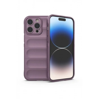 Apple iPhone 14 Pro Uyumlu Kılıf Optimum Silikon - Mor