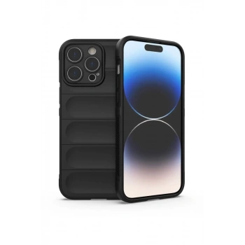 Apple iPhone 14 Pro Uyumlu Kılıf Optimum Silikon - Siyah