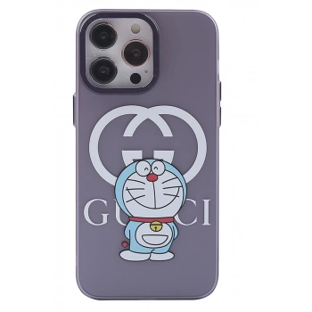 Apple iPhone 14 Pro Uyumlu Kılıf Prada Desenli Kapak - Prada Mor - 3