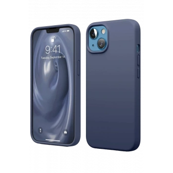 Apple iPhone 14 Uyumlu Kılıf First Silikon - Lacivert