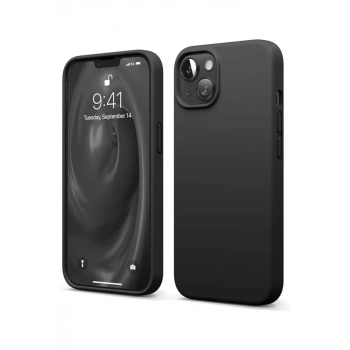 Apple iPhone 14 Uyumlu Kılıf First Silikon - Siyah