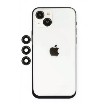 Apple iPhone 14 Uyumlu Shine Kamera Lens - Siyah