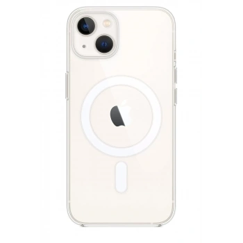 Apple iPhone 15 Plus Uyumlu Kılıf Pc Real Magsafe Kapak - Şeffaf