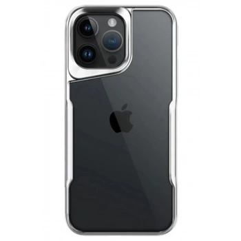 Apple iPhone 15 Pro Max Uyumlu Kılıf Boyi Silikon Kapak - Gümüş