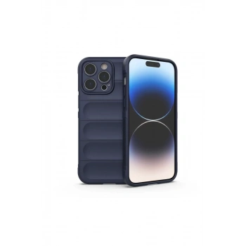 Apple iPhone 15 Pro Max Uyumlu Kılıf Optimum Silikon - Lacivert