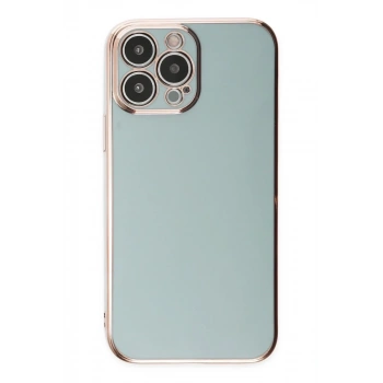 Apple iPhone 15 Pro Max Uyumlu Kılıf Volet Silikon - Açık Yeşil