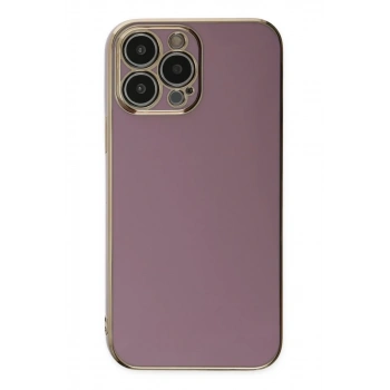 Apple iPhone 15 Pro Max Uyumlu Kılıf Volet Silikon - Mor