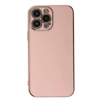 Apple iPhone 15 Pro Max Uyumlu Kılıf Volet Silikon - Pembe