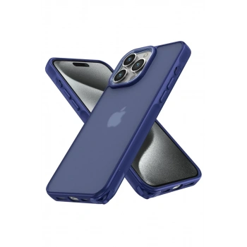 Apple iPhone 15 Pro Uyumlu Kılıf Elegant Kapak - Lacivert