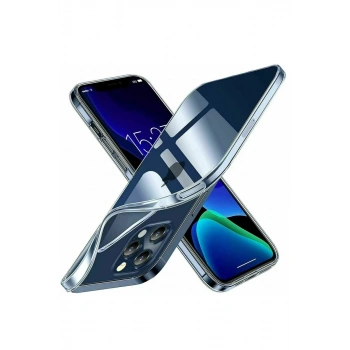 Apple iPhone 15 Pro Uyumlu Kılıf Lüx Şeffaf Silikon