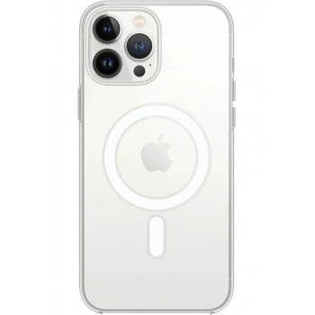 Apple iPhone 15 Pro Uyumlu Kılıf Magneticsafe Şeffaf Silikon - Şeffaf