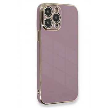 Apple iPhone 15 Pro Uyumlu Kılıf Volet Silikon - Mor