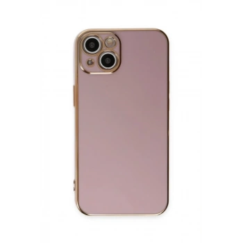 Apple iPhone 15 Uyumlu Kılıf Volet Silikon - Mor
