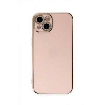 Apple iPhone 15 Uyumlu Kılıf Volet Silikon - Pembe
