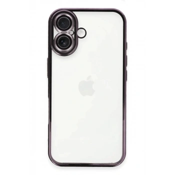 Apple iPhone 16 Plus Kılıf Lensli Silikon - Mor