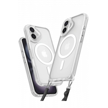Apple iPhone 16 Plus Uyumlu Kılıf Enka Magsafe Silikon Kılıf - Şeffaf