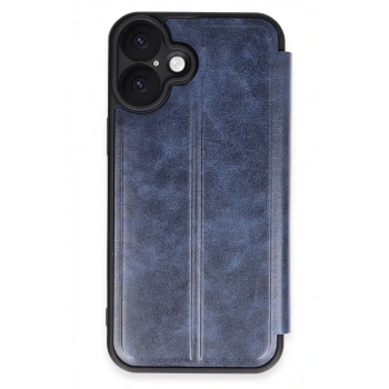 Apple iPhone 16 Plus Uyumlu Kılıf Flip Cover - Lacivert