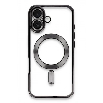 Apple iPhone 16 Plus Uyumlu Kılıf Kross Magneticsafe Kapak - Siyah