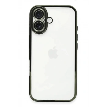 Apple iPhone 16 Plus Uyumlu Kılıf Lensli Silikon - Yeşil