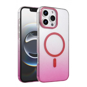 Apple iPhone 16 Pro Max Uyumlu Glossy Magsafe Kapak - Pembe