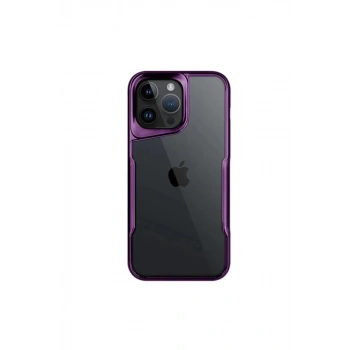Apple iPhone 16 Pro Max Uyumlu Kılıf Boyi Silikon Kapak - Derin Mor