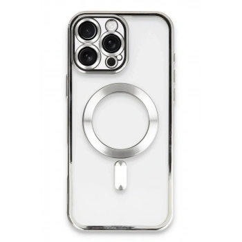 Apple iPhone 16 Pro Max Uyumlu Kılıf Kross Magneticsafe Kapak - Gümüş