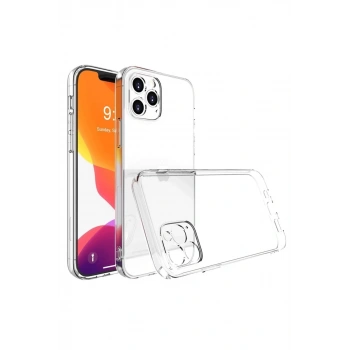 Apple iPhone 16 Pro Max Uyumlu Kılıf Lüx Şeffaf Silikon