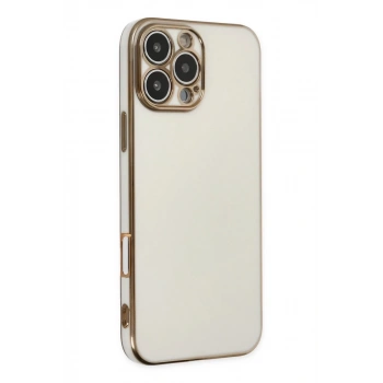 Apple iPhone 16 Pro Uyumlu Kılıf Volet Silikon - Beyaz