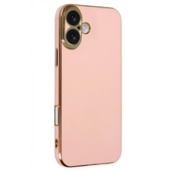 Apple iPhone 16 Uyumlu Kılıf Volet Silikon - Pembe