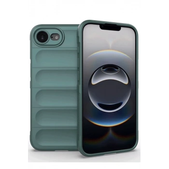 Apple iPhone 16E Kılıf Optimum Silikon - Koyu Yeşil