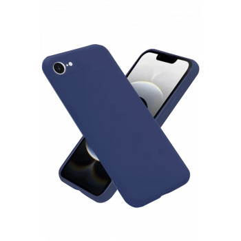Apple iPhone 16E Uyumlu Kılıf First Silikon - Lacivert