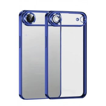 Apple iPhone 17 Air Uyumlu Lensli Silikon - Lacivert