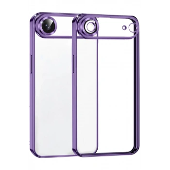 Apple iPhone 17 Air Uyumlu Lensli Silikon - Mor